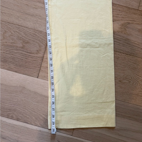 Maeve - Colette Beachy Linen Full-Length Wode-Leg Pants - 28 - Butter Yellow - Picture 9 of 9
